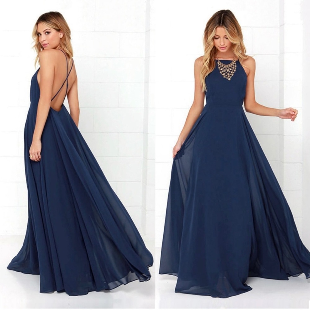 Lulu’s Mythical Kind of Love dress - like new - navy - medium